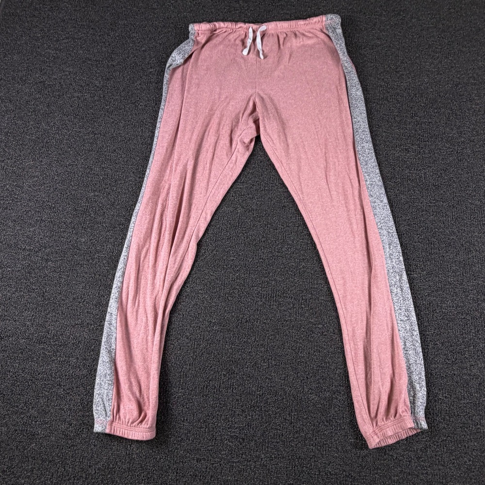 PINK Victoria's Secret Joggers Womens M Sleepwear Pink Side Stripe EUC